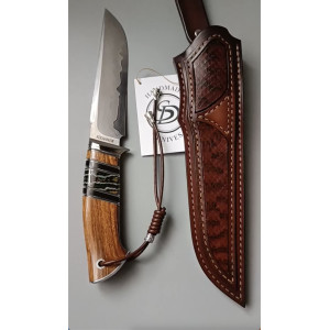 ОГРЯДНИЙ ніж ручної роботи майстра Сергія Дрозда, замовити купити в Україні, сталь - ламінат М390/95Х18, 62 HRC. Photo 3